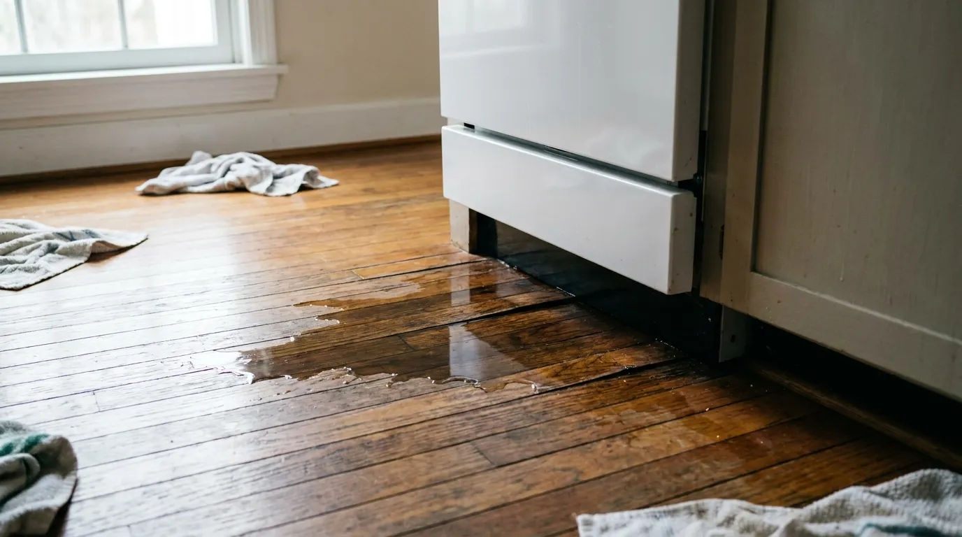 Realistic visualization representing how to turn off dishwasher water supply