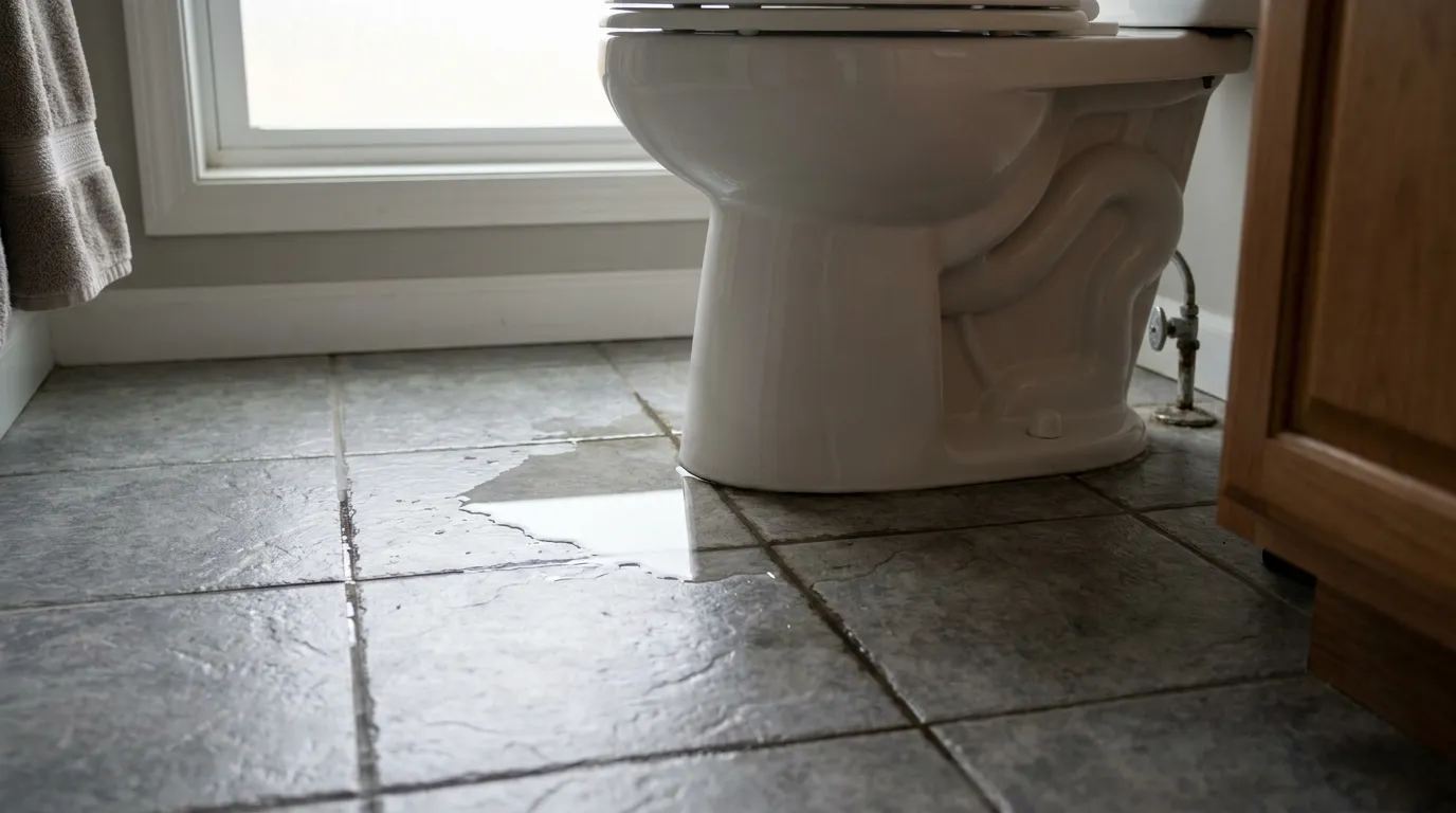 Realistic visualization representing replace stuck or leaky toilet shut off valve