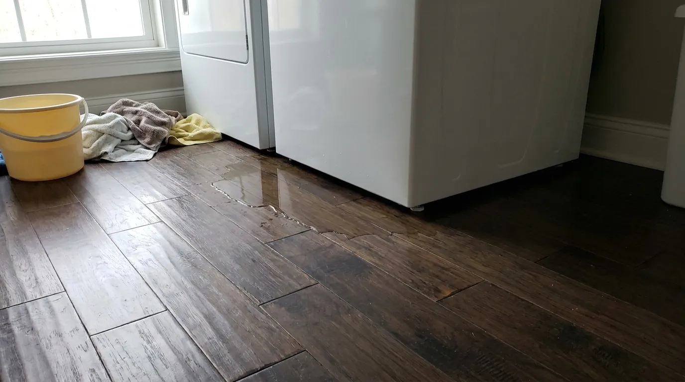 Realistic visualization representing toilet overflowed into floor vents how to fix
