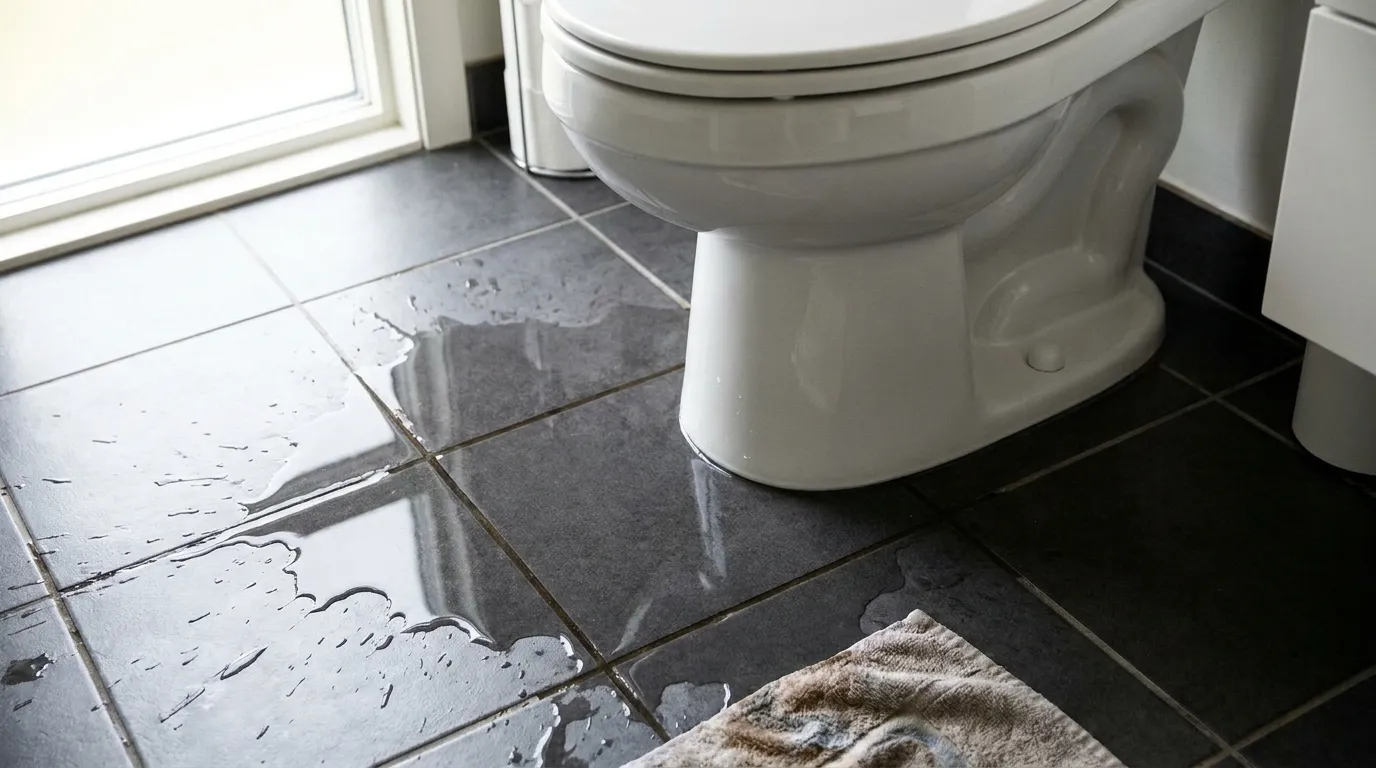 Realistic visualization representing toilet shutoff valve stuck how to fix
