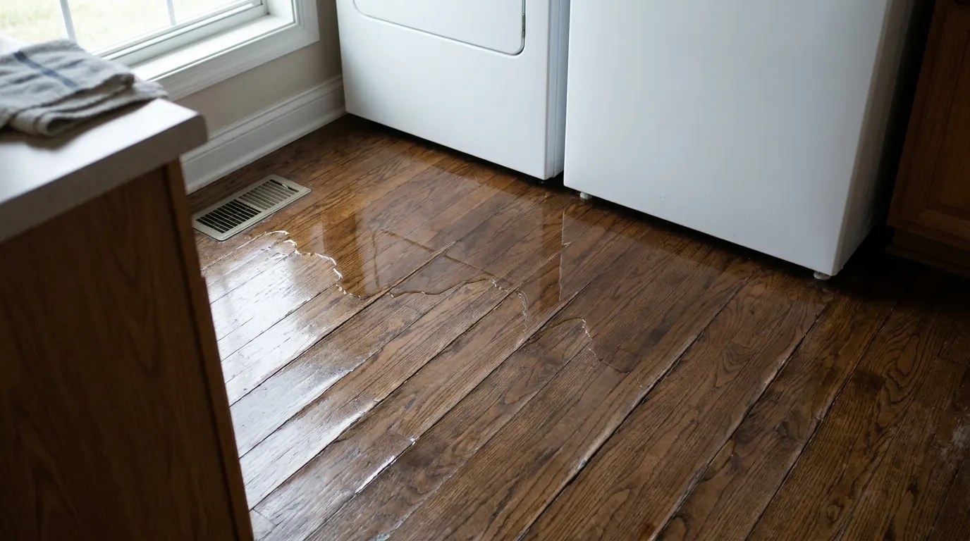 Realistic visualization representing water in floor vents after heavy rain